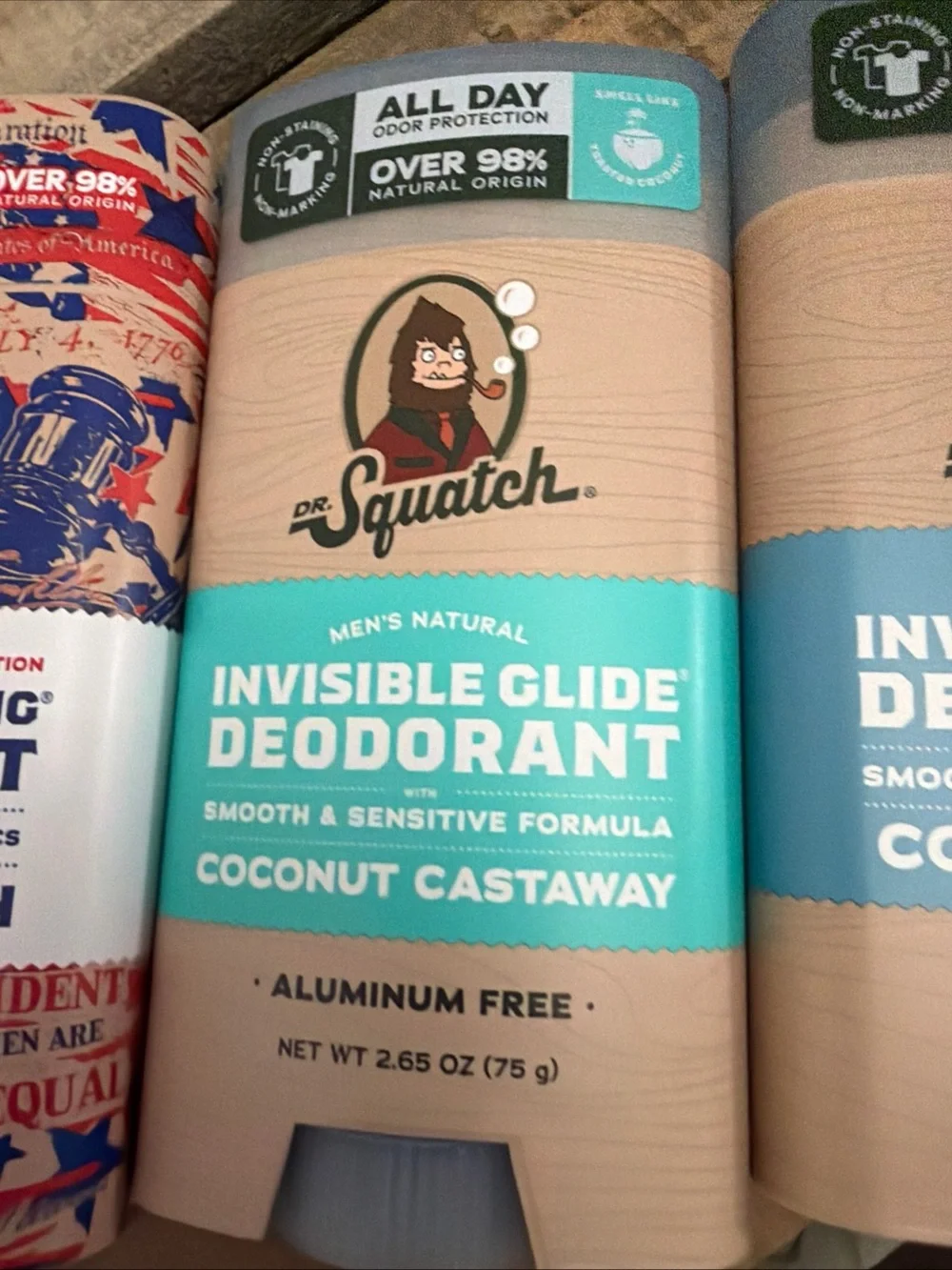 4- Dr Squatch Invisible Glide Deodorant Stick